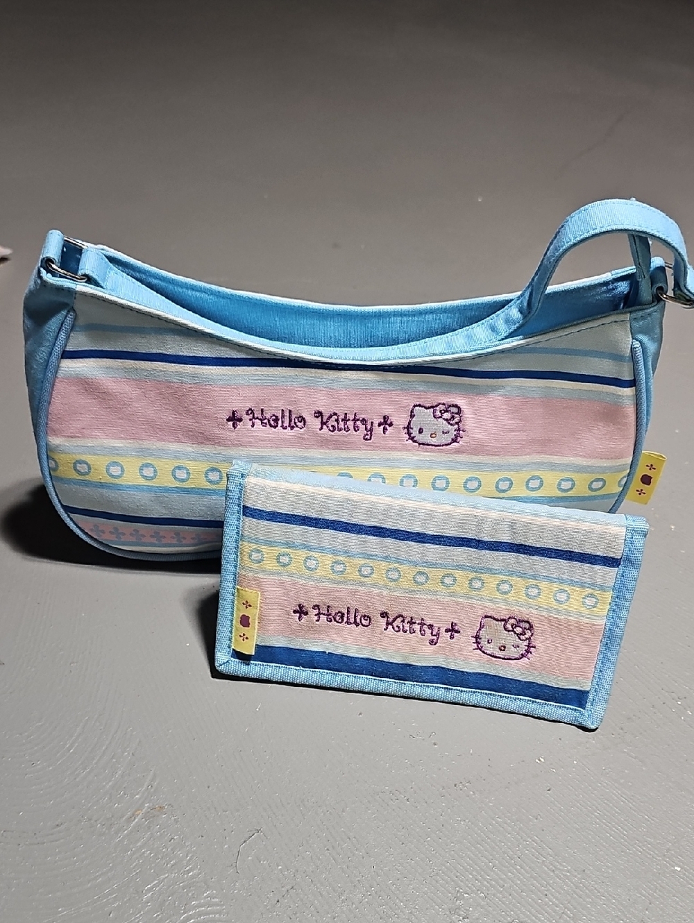 Rare Vintage Sanrio Hello Kitty Shoulder Bag & Wallet Set 2005 Y2K